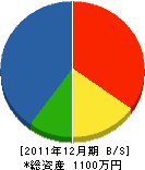 松村わかば園 貸借対照表 2011年12月期
