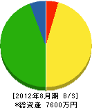 池田商会 貸借対照表 2012年8月期
