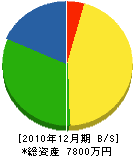 ヤマ佐建設 貸借対照表 2010年12月期