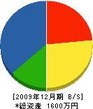 丸福建設 貸借対照表 2009年12月期 丸福建設 貸借対照表 2009年12月期