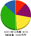 碧南設備 貸借対照表 2011年12月期