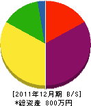 近藤電気商会 貸借対照表 2011年12月期