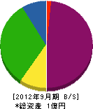 上島開発興産 貸借対照表 2012年9月期