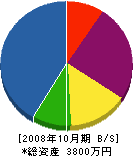 松原電機 貸借対照表 2008年10月期