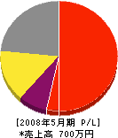 内田電業社 損益計算書 2008年5月期