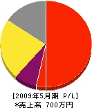 内田電業社 損益計算書 2009年5月期