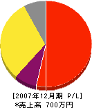三俣造園 損益計算書 2007年12月期