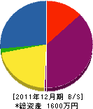 長野興産 貸借対照表 2011年12月期