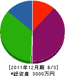 藤光ガーデン 貸借対照表 2011年12月期