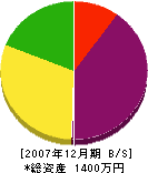 千葉組 貸借対照表 2007年12月期