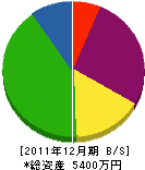 伊藤建具店 貸借対照表 2011年12月期