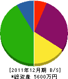 永野建設 貸借対照表 2011年12月期