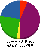 安藤電気工事 貸借対照表 2009年10月期
