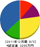 Ｈ＆Ｓ企画 貸借対照表 2011年12月期
