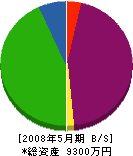 近栄通信土木 貸借対照表 2008年5月期