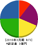 永田商事 貸借対照表 2010年3月期