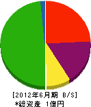 松島土建 貸借対照表 2012年6月期