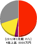日栄カラー 損益計算書 2012年3月期