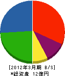 田中機械工業所 貸借対照表 2012年3月期