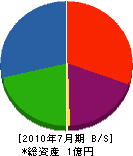 久保田石材 貸借対照表 2010年7月期