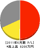 中島プラント 損益計算書 2011年6月期
