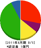渡辺工業 貸借対照表 2011年4月期