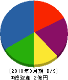 蓑島木工社 貸借対照表 2010年3月期