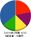 細川建設 貸借対照表 2010年3月期