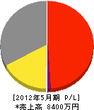 日本ボーリング 損益計算書 2012年5月期