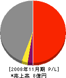 長澤工務店 損益計算書 2008年11月期