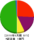 松島土建 貸借対照表 2010年6月期