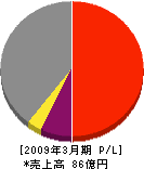 日本鉄塔工業 損益計算書 2009年3月期