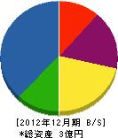 松田建設 貸借対照表 2012年12月期