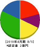 福嶋工業 貸借対照表 2010年4月期
