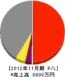 九州通信建設 損益計算書 2012年11月期