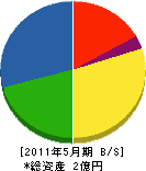 姫内建設 貸借対照表 2011年5月期