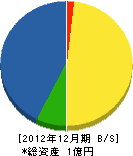 入江ポンプ 貸借対照表 2012年12月期