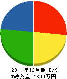 藤井造園 貸借対照表 2011年12月期