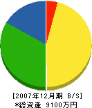 大松住宅設備 貸借対照表 2007年12月期