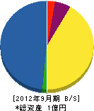 橋本農園 貸借対照表 2012年9月期