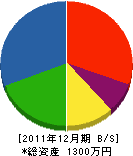 髙橋設備工業 貸借対照表 2011年12月期