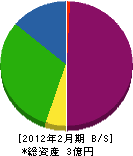 佐藤木材 貸借対照表 2012年2月期