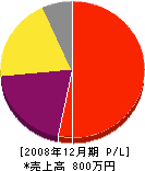 小野崎塗装工業 損益計算書 2008年12月期