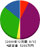 松浦組 貸借対照表 2008年12月期
