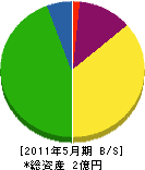 東埼 貸借対照表 2011年5月期