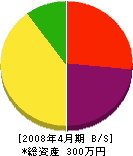 金沢建設 貸借対照表 2008年4月期