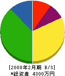 小松塗装店 貸借対照表 2008年2月期
