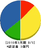 眞木海工 貸借対照表 2010年3月期