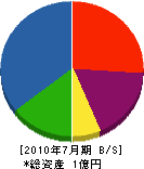 山愛緑化 貸借対照表 2010年7月期