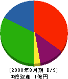 稲浜組 貸借対照表 2008年8月期